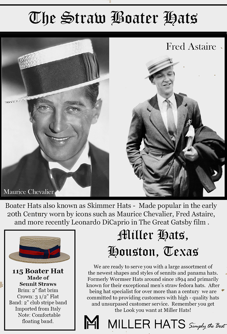 men's boater hats