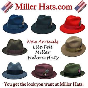 miller fedora hats