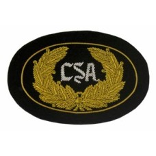 Style: 594 CSA Officers Embroidered Hat Badge with Gold Wreath