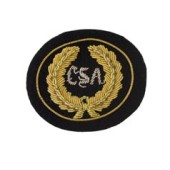 Style: 594S Small CSA Embroidered Hat Badge with Gold Wreath