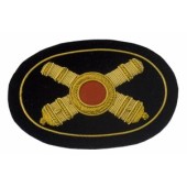 Style: 596 Artillery Officers Cannon Embroidered Hat Badge