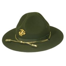 Style: 961 Marine Corps Gold Hat Badge Campaign Hat