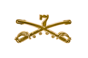 Style: 1045 7th Cavalry Sabers Hat Pin